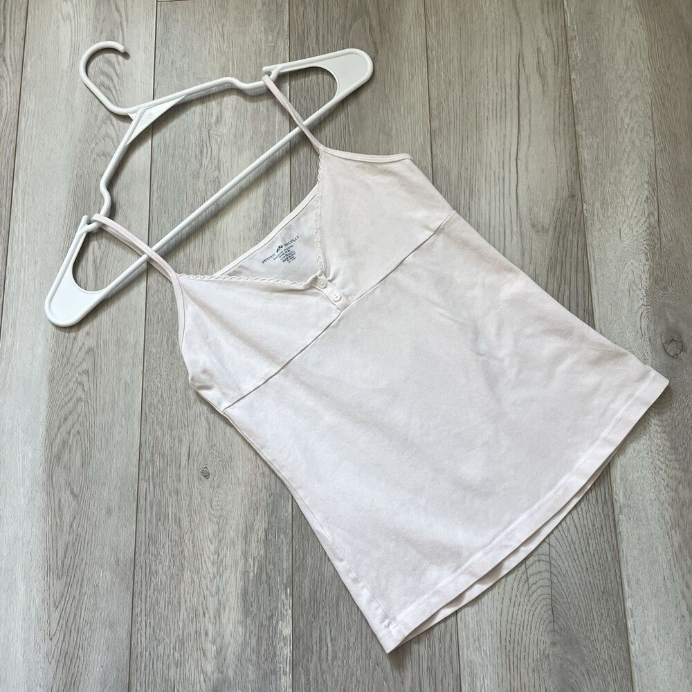 Brandy Melville Tank Top tiffany v neck lace womens Pink (one size) coquette